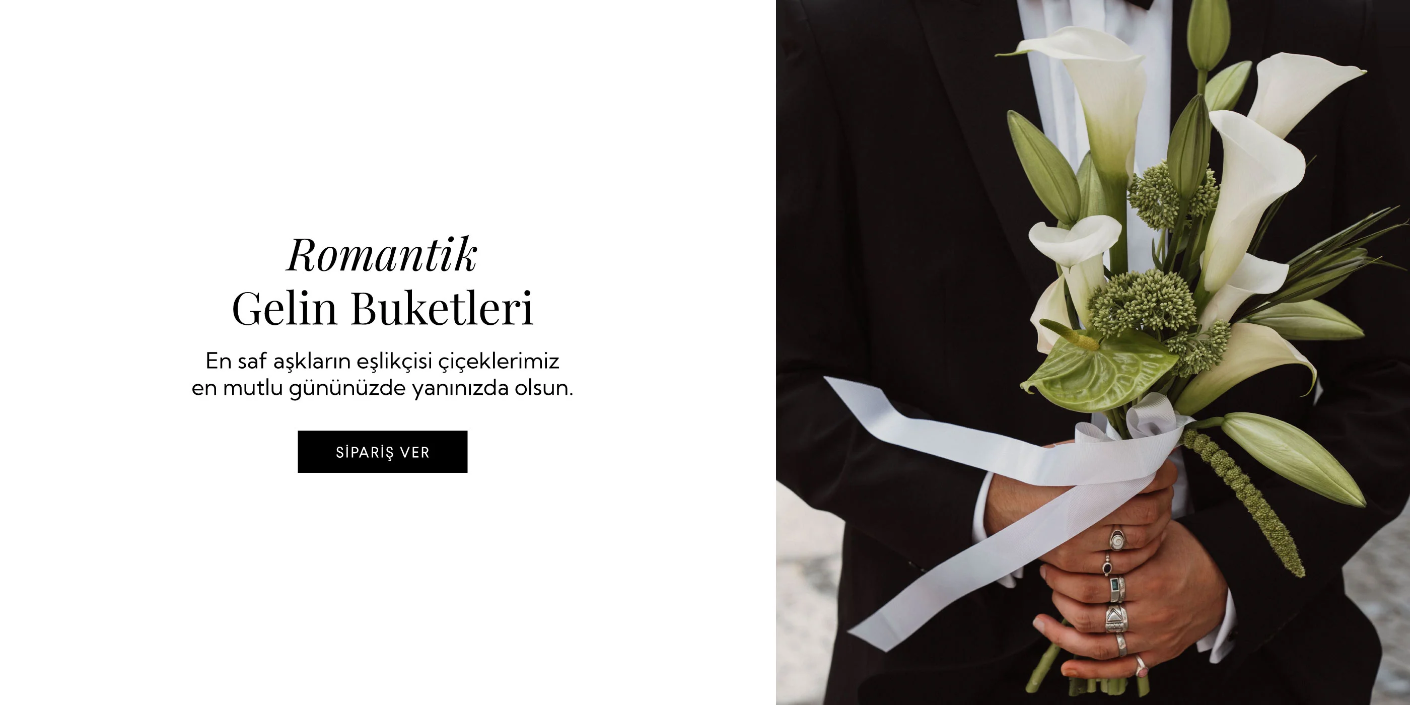 Romantik Gelin Buketleri - Web Banner